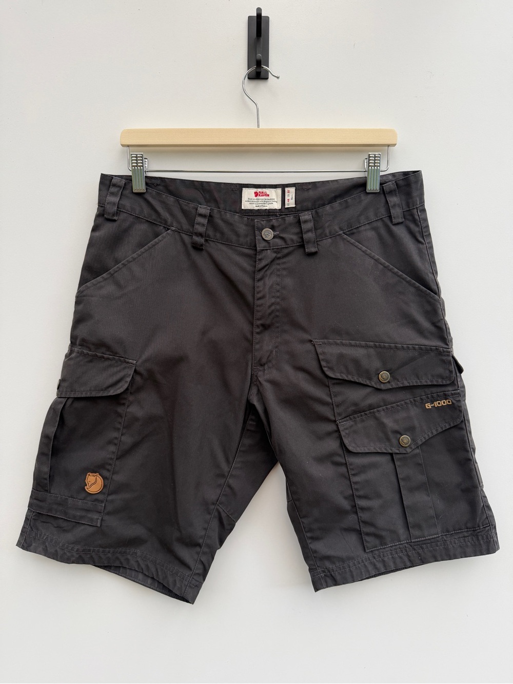 Fjallraven Barents Pro Shorts Mens W32 Dark Gray
